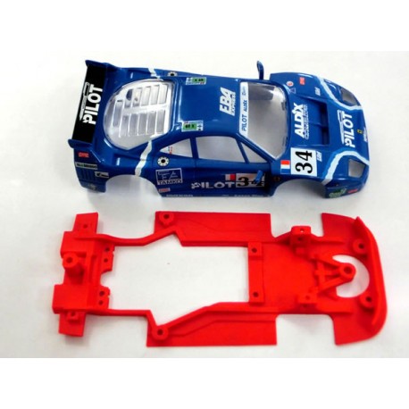 Chasis F40 Block Lineal compatible con Scalextric