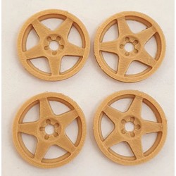 Tapacubos Metalic SLINER-1 21mm Titanio Silver escala 1/24