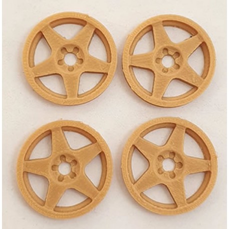 Tapacubos Metalic SLINER-1 21mm Titanio Silver escala 1/24