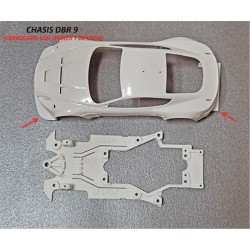 Chasis Aston DBR9 para carroceria sin spoiler compatible B. Arrow