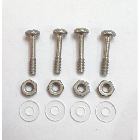 Tornillos de suspensión corto + tuerca + arandela