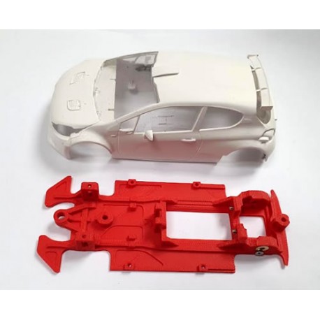 Chasis Block-R AW Peugeot 208 compatible Scaleauto