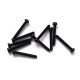 Tornillos cabeza plana Phillips M2 x 15mm Negro