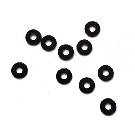 Arandela ajuste altura soporte motor nylon M2 x 0.3mm negro