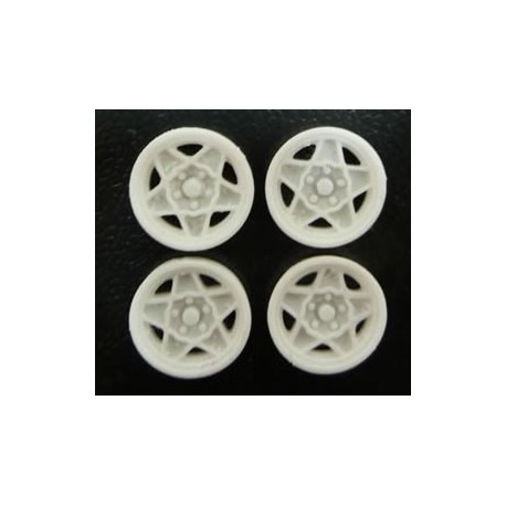 Tapacubos Ferrari 15.9mm para llanta Sloting Plus White