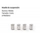 Muelle de suspensión duro - corto ø mediano