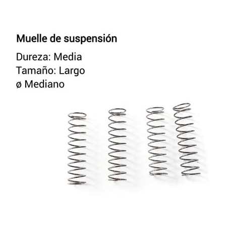 Muelle de suspensión dureza media - medio ø mediano