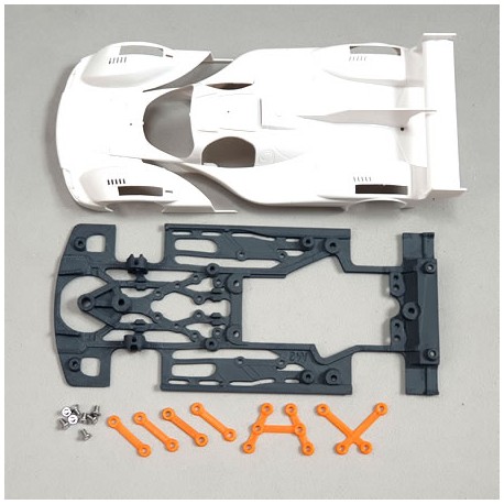 Chasis Porsche 963 RR con rigidizadores compatible Scaleauto
