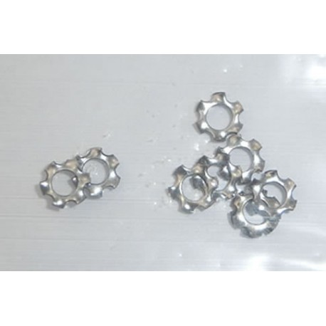 10 x Arandelas de presion "estrella" M2