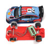 Hyundai i20 WRC Scalextric preparado con chasis Mustang Slot