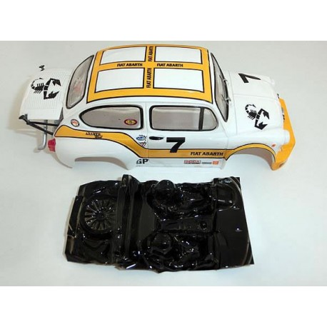 Lexan rally Abarth 1000 600 TCR compatible SCX
