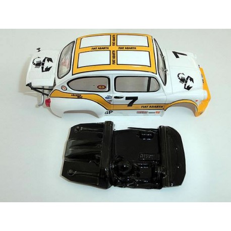 Lexan velocidad Abarth 600 1000TCR compatible SCX
