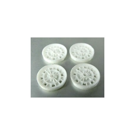 Tapacubos Type Abarth 1000 TCR 15.8mm White compatible Slot.it