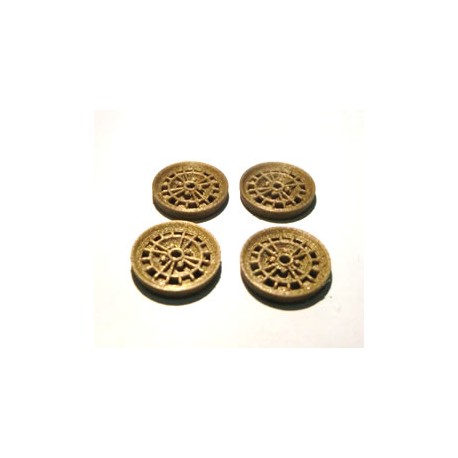 Tapacubos Type Abarth 1000 TCR 15.8mm White compatible Slot.it